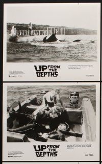 9y536 UP FROM THE DEPTHS 9 8x10 stills '79 wild special effects images of giant killer fish!