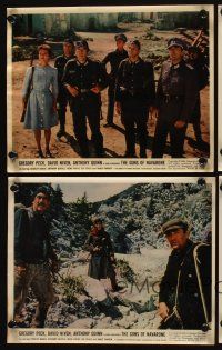 9y392 GUNS OF NAVARONE 4 color 8x10 stills '61 Gregory Peck, Anthony Quinn, WWII classic!
