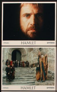 9y204 HAMLET 8 color 8x10 stills '90 Mel Gibson, Glenn Close, Helena Bonham Carter, Shakespeare