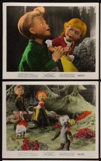 9y123 HANSEL & GRETEL 10 color 8x10 stills '54 classic fantasy tale acted out by Kinemin puppets!