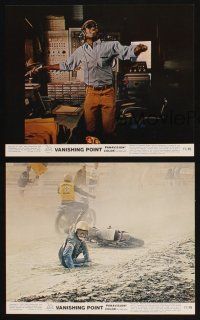 9y424 VANISHING POINT 3 color 8x10 stills '71 Barry Newman, Cleavon Little, car chase cult classic!
