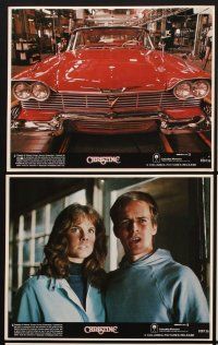 9y161 CHRISTINE 8 8x10 mini LCs '83 Stephen King, directed by John Carpenter, 1958 Plymouth Fury!