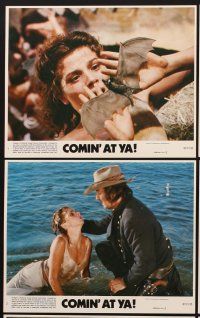9y168 COMIN' AT YA 8 8x10 mini LCs '81 Tony Anthony, sexy Victoria Abril, 3-D western!