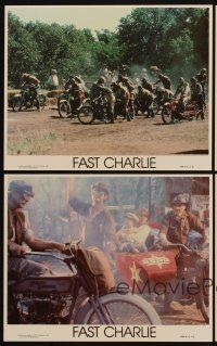 9y388 FAST CHARLIE 4 8x10 mini LCs '79 David Carradine on motorcycle, cool biker images!