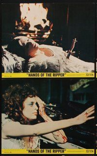 9y208 HANDS OF THE RIPPER 8 8x10 mini LCs '71 Hammer horror, Jack kills again through his daughter!
