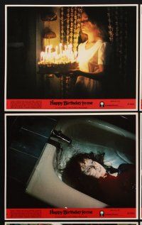 9y212 HAPPY BIRTHDAY TO ME 8 8x10 mini LCs '81 Melissa Sue Anderson, Glenn Ford, bizarre murders!