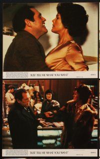 9y262 JUST TELL ME WHAT YOU WANT 8 8x10 mini LCs '80 Ali MacGraw, Alan King, Peter Weller, Myrna Loy