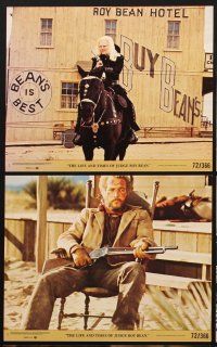 9y271 LIFE & TIMES OF JUDGE ROY BEAN 8 8x10 mini LCs '72 John Huston, Paul Newman, Jacqueline Bisset