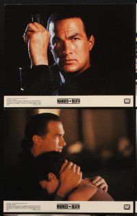 9y278 MARKED FOR DEATH 8 8x10 mini LCs '90 tough guy Steven Seagal is a good cop in a bad mood!
