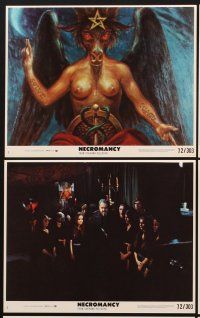 9y290 NECROMANCY 8 8x10 mini LCs '72 Orson Welles, Pamela Franklin, wild occult horror images!