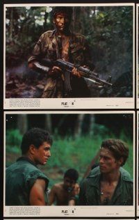9y300 PLATOON 8 8x10 mini LCs '86 Oliver Stone, Tom Berenger, Willem Dafoe, Vietnam War!