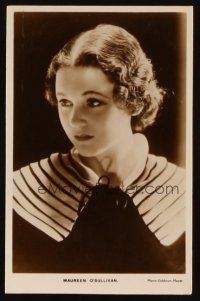 9z007 MAUREEN O'SULLIVAN postcard English 4x6 '30s head & shoulders portrait of the pretty actress!