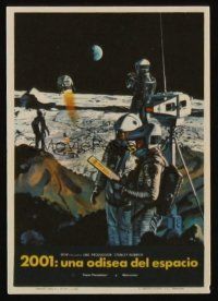 9z047 2001: A SPACE ODYSSEY Spanish herald '68 Stanley Kubrick, art of astronauts by Bob McCall!