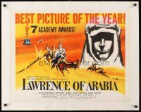 1a008 LAWRENCE OF ARABIA linen style C 1/2sh '63 David Lean classic starring Peter O'Toole!