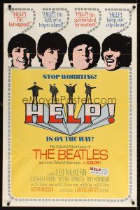 1b060 HELP 1sh '65 great images of The Beatles, John, Paul, George & Ringo, rock & roll classic!