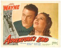 1c235 ADVENTURE'S END LC #3 R49 cool image of young John Wayne & pretty Diana Gibson!