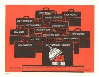 1c168 ADVISE & CONSENT TC '62 Otto Preminger, classic Saul Bass Washington Capitol artwork!