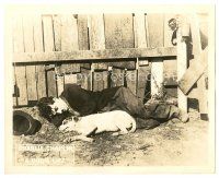 1c024 DOG'S LIFE 8x10 LC '18 great c/u of Charlie Chaplin & his beloved dog sleeping on ground!