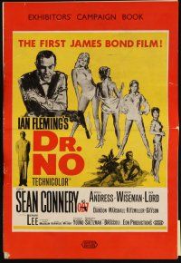1c034 DR. NO English pressbook '62 the country of origin pressbook for the very first James Bond!