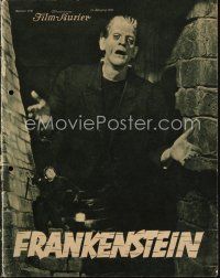 1c039 FRANKENSTEIN German program '32 great different images of Boris Karloff as the monster!