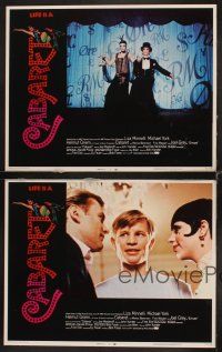 1c148 CABARET 8 LCs '72 Liza Minnelli performing on stage as Sally Bowles, Michael York!