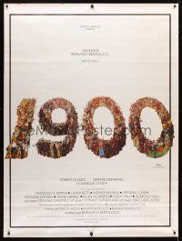 1d230 1900 linen French 1p '77 Bernardo Bertolucci, different art by Jean Mascii & Bourduge!