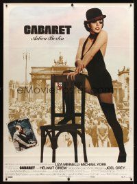 1d237 CABARET linen French 1p R80s Liza Minnelli performs in Nazi Germany, directed by Bob Fosse!