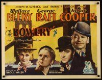 1d023 BOWERY 1/2sh '33 Wallace Beery, George Raft, Jackie Cooper & Fay Wray over Brooklyn Bridge!