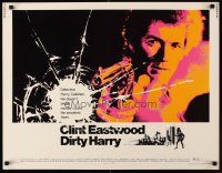 1d024 DIRTY HARRY 1/2sh '71 great c/u of Clint Eastwood pointing gun, Don Siegel crime classic!