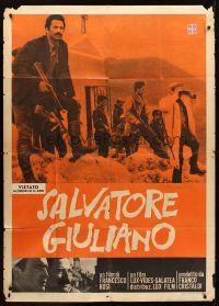 1d067 SALVATORE GIULIANO Italian 1p '65 the life & death of Sicily's outstanding outlaw!