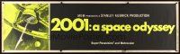 1d142 2001: A SPACE ODYSSEY paper banner '68 Stanley Kubrick, art of space wheel by Bob McCall!