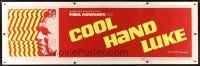 1d146 COOL HAND LUKE linen paper banner '67 Paul Newman prison escape classic!