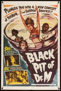 1e078 BLACK PIT OF DR. M 1sh '61 plunges you into a new concept of terror and sudden shocks!