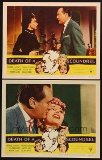 1f916 DEATH OF A SCOUNDREL 2 LCs '56 sexy Zsa Zsa Gabor, George Sanders, Yvonne De Carlo!
