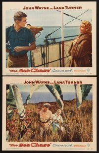 1f973 SEA CHASE 2 LCs '55 John Wayne, Lana Turner, Tab Hunter, World War II!