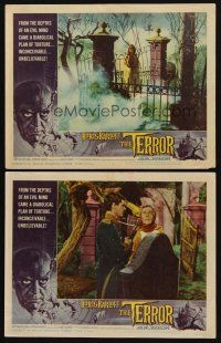 1f986 TERROR 2 LCs '63 Roger Corman, AIP, young Jack Nicholson pictured!