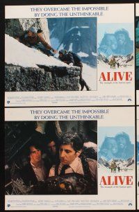 1f048 ALIVE 8 English LCs '93 Ethan Hawke, Vincent Spano, based on a true airplane crash story!