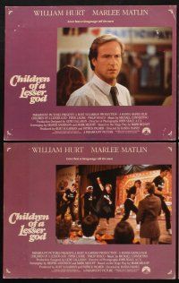 1f125 CHILDREN OF A LESSER GOD 8 English LCs '86 William Hurt, Piper Laurie, sexy Marlee Matlin!