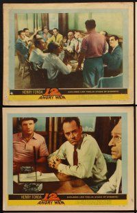 1f659 12 ANGRY MEN 6 LCs '57 Henry Fonda, Sidney Lumet jury classic, life is in their hands