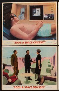 1f033 2001: A SPACE ODYSSEY 8 LCs '68 Stanley Kubrick classic, Gary Lockwood, Keir Dullea!