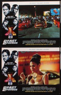 1f031 2 FAST 2 FURIOUS 8 LCs '03 Paul Walker, Tyrese Gibson, sexy Eva Mendes, car racing
