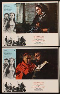 1f057 ANNE OF THE THOUSAND DAYS 8 LCs '70 cool images of King Richard Burton & Genevieve Bujold!