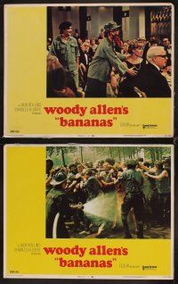 1f070 BANANAS 8 LCs '71 Woody Allen comedy classic, guerillas having shootout in street!