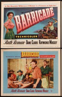1f075 BARRICADE 8 LCs '50 Jack London, Ruth Roman is a treasure to fight for!