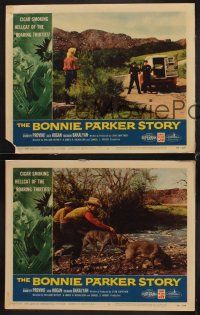 1f838 BONNIE PARKER STORY 3 LCs '58 images of hellcat Dorothy Provine in title role!