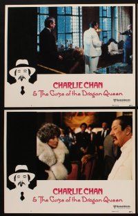 1f627 CHARLIE CHAN & THE CURSE OF THE DRAGON QUEEN 7 int'l LCs '81 Peter Ustinov, Roddy McDowall!
