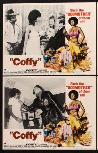1f137 COFFY 8 LCs '73 Pam Grier is the Godmother of them all, Jack Hill blaxploitation classic!