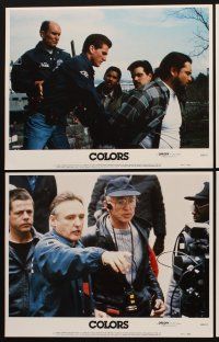 1f138 COLORS 8 LCs '88 Sean Penn & Robert Duvall as cops, candid image of director Dennis Hopper!