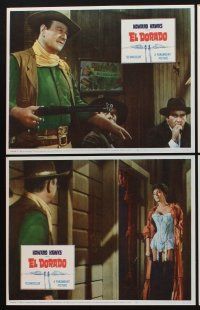 1f184 EL DORADO 8 LCs '66 John Wayne, Robert Mitchum, sexy Charlene Holt!