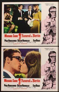 1f236 FUNERAL IN BERLIN 8 LCs '67 spy Michael Caine, Eva Renzi, Paul Hubschmid, Oscar Homolka